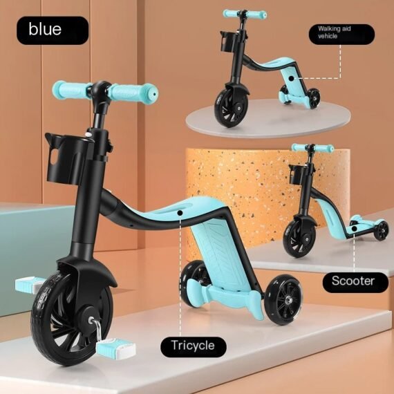 🛴Clearance Price S$4.99🔥🛴Three-In-One Children’s Scooter, folding tricycle, balance car, multifunctional bicycle🛴