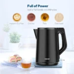 Cornell 1.5L Cool Touch Double Wall Cordless Kettle with full inner Stainless Steel CJKE150SSB