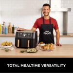 Big Sale-Foodi Dual Zone Digital Air Fryer. 2 Drawers. 7.6L. 4-in-1