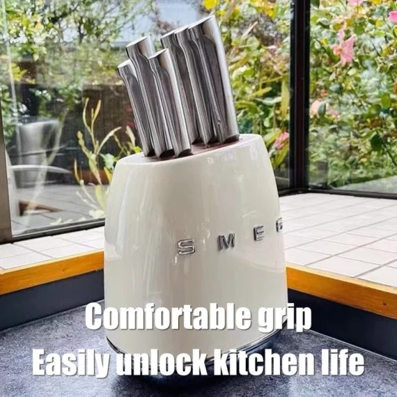 SMEG Knife Set Stainless Steel Kitchen Knife Multipurpose Knife Vegetable Knife European-Style Stainless Steel Fruit Knife Sharp Knife