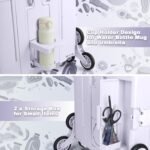 ⚡Clearance Price RM22.20​🎁FELICON Folding Climber Utility Cart Rolling Crate Tote on Rotate Wheels with Adjustable Handle Hidden Lid Cup Holder Storage Toolbox for Teacher Office File Move Shop Travel Laundry Grocery